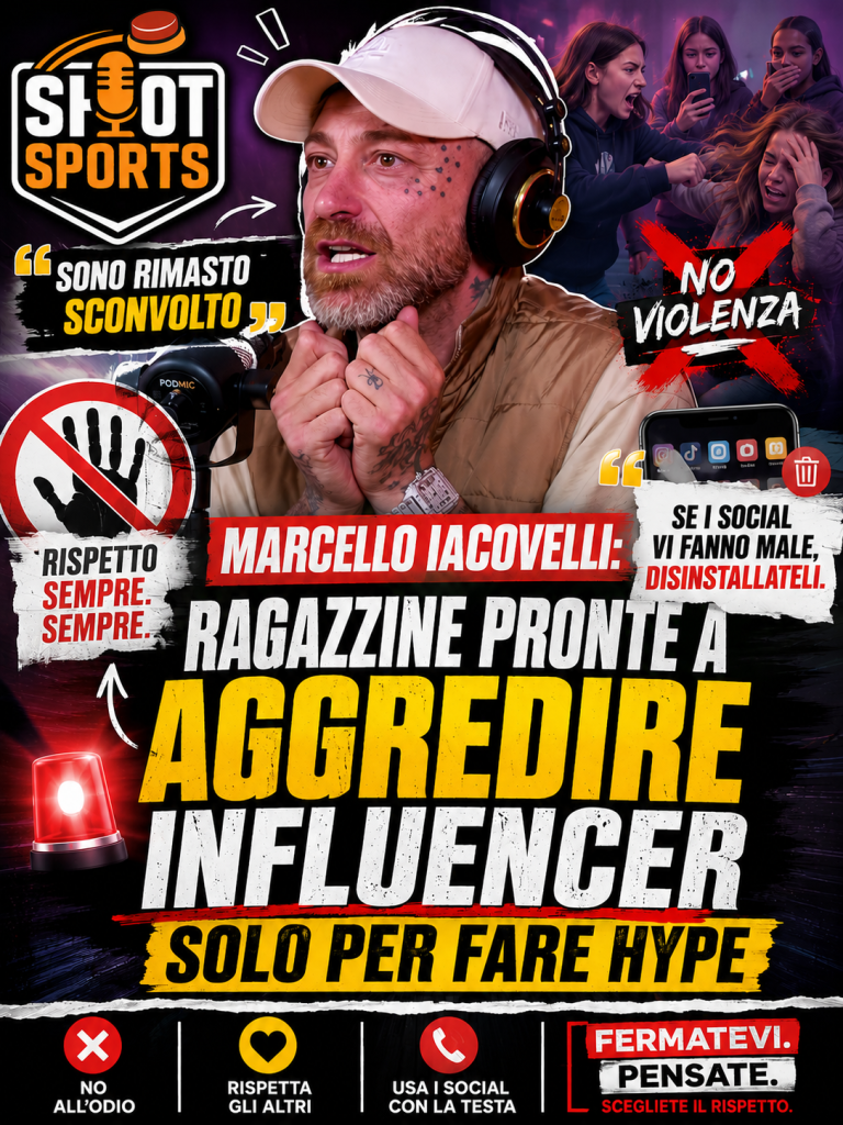 Marcello Iacovelli sconvolto in puntata: «Ragazzine pronte a schiaffeggiare influencer per fare HYPE e VISUALIZZAZIONI »